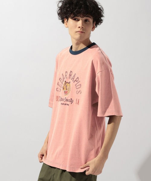 niko and...(ニコアンド)の「プレーティングロゴTシャツ(Tシャツ/カットソー・メンズ・チャコール/ピンク/グリーン/ライトグレー・MEDIUM/LARGE)」の14枚目の写真