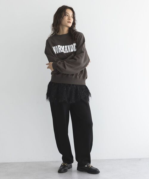 GARAGE OF GOOD CLOTHING（ガレージオブグッドクロージング）の「フェザーショート丈スカート（スカート・レディース・ブラック・FREE）」の8枚目の写真