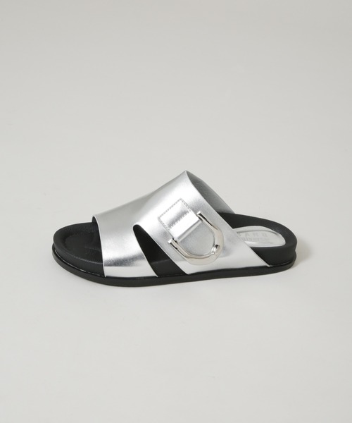 NANO universe（ナノユニバース）の「バックルモチーフカバーサンダル（サンダル・レディース・ブラック/シルバー・38/37/36）」の11枚目の写真