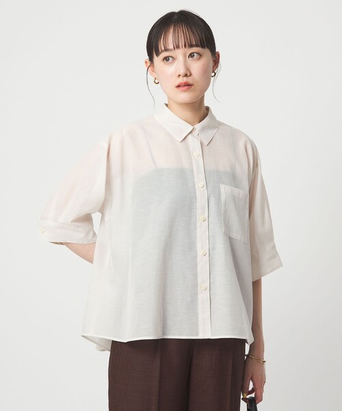 アキハ バック タック シャツ（シャツ/ブラウス）｜green label