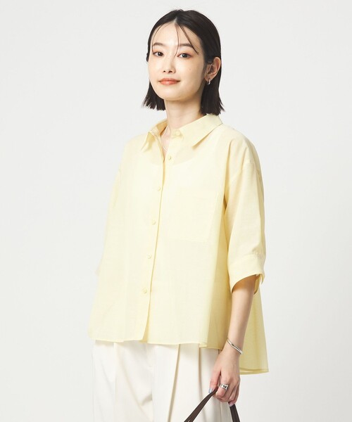 セール】アキハ バック タック シャツ（シャツ/ブラウス）｜green