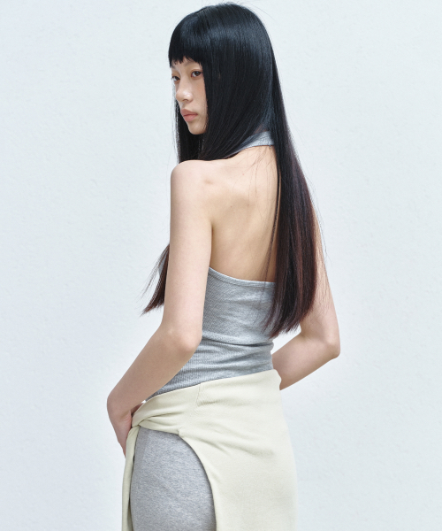 NICK&NICOLE（ニックアンドニコール）の「HALTER NECK TOP_GRAY（Tシャツ/カットソー・レディース・その他・FREE）」の3枚目の写真