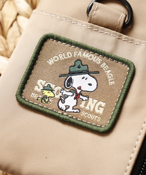 FUNALIVE（ファンアライブ）の「SNOOPY スヌーピー パスポーチ RE-PET リール付き（パスケース・レディース・グレー/ベージュ・FREE）」の6枚目の写真