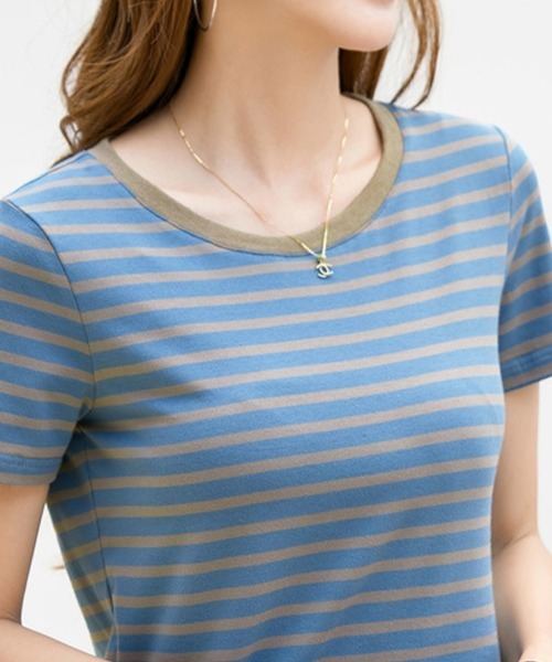 SallyLunn(サリーラン)の「定番ボーダーカットソー(Tシャツ/カットソー・レディース・レッド/ブルー系その他/ピンク系その他/ブルー系その他2・MEDIUM/LARGE)」の6枚目の写真