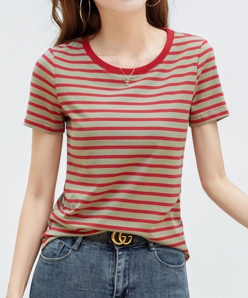 SallyLunn(サリーラン)の「定番ボーダーカットソー(Tシャツ/カットソー・レディース・レッド/ブルー系その他/ピンク系その他/ブルー系その他2・MEDIUM/LARGE)」の22枚目の写真