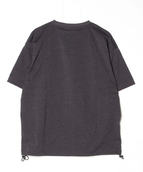 FUNALIVE(ファンアライブ)の「ドローコード付きストレッチオーバーサイズT 接触冷感 吸水速乾 半袖(Tシャツ/カットソー・メンズ・スミクロ/ブラック系その他6/ライトブラック/ブラック系その他5/ホワイト系その他2/ダークネイビー/ホワイト/ブラック/ホワイト系その他5/ブラック系その他2・M/L/LL)」の16枚目の写真