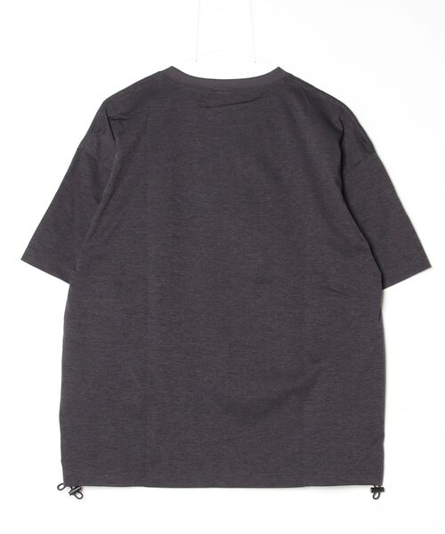 FUNALIVE(ファンアライブ)の「ドローコード付きストレッチオーバーサイズT 接触冷感 吸水速乾 半袖(Tシャツ/カットソー・メンズ・スミクロ/ブラック系その他6/ライトブラック/ブラック系その他5/ホワイト系その他2/ダークネイビー/ホワイト/ブラック/ホワイト系その他5/ブラック系その他2・M/L/LL)」の18枚目の写真