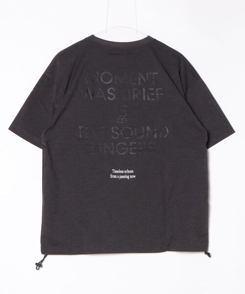 FUNALIVE(ファンアライブ)の「ドローコード付きストレッチオーバーサイズT 接触冷感 吸水速乾 半袖(Tシャツ/カットソー・メンズ・スミクロ/ブラック系その他6/ライトブラック/ブラック系その他5/ホワイト系その他2/ダークネイビー/ホワイト/ブラック/ホワイト系その他5/ブラック系その他2・M/L/LL)」の22枚目の写真