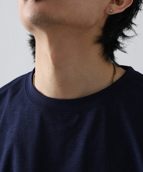 FUNALIVE(ファンアライブ)の「ドローコード付きストレッチオーバーサイズT 接触冷感 吸水速乾 半袖(Tシャツ/カットソー・メンズ・スミクロ/ブラック系その他6/ライトブラック/ブラック系その他5/ホワイト系その他2/ダークネイビー/ホワイト/ブラック/ホワイト系その他5/ブラック系その他2・M/L/LL)」の11枚目の写真