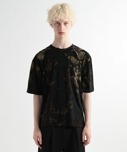 HARE（ハレ）の「フラワージャガードカット(HARE)（Tシャツ/カットソー・メンズ・ブラック/ボルドー・FREE）」の13枚目の写真