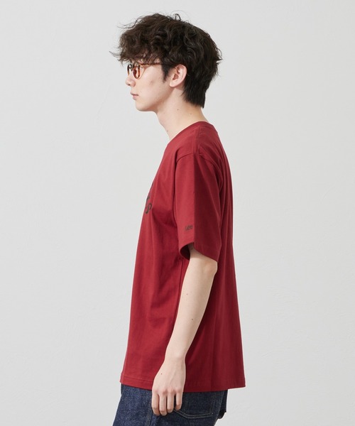 Lee（リー）の「Lee/リー LeeライダースフラッシャープリントTシャツ（Tシャツ/カットソー・メンズ・レッド/ホワイト/チャコール・SMALL/MEDIUM/LARGE/X-LARGE）」の7枚目の写真