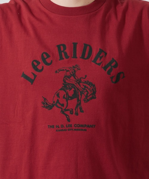 Lee（リー）の「Lee/リー LeeライダースフラッシャープリントTシャツ（Tシャツ/カットソー・メンズ・レッド/ホワイト/チャコール・SMALL/MEDIUM/LARGE/X-LARGE）」の10枚目の写真