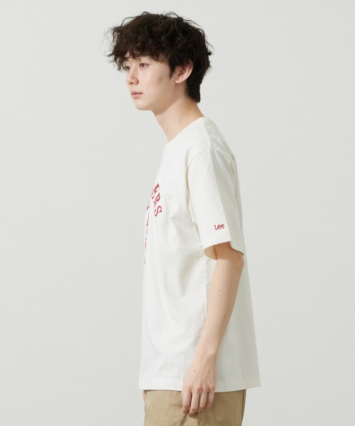Lee（リー）の「Lee/リー LeeライダースフラッシャープリントTシャツ（Tシャツ/カットソー・メンズ・レッド/ホワイト/チャコール・SMALL/MEDIUM/LARGE/X-LARGE）」の16枚目の写真