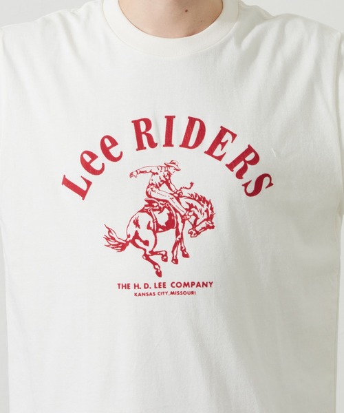Lee（リー）の「Lee/リー LeeライダースフラッシャープリントTシャツ（Tシャツ/カットソー・メンズ・レッド/ホワイト/チャコール・SMALL/MEDIUM/LARGE/X-LARGE）」の19枚目の写真