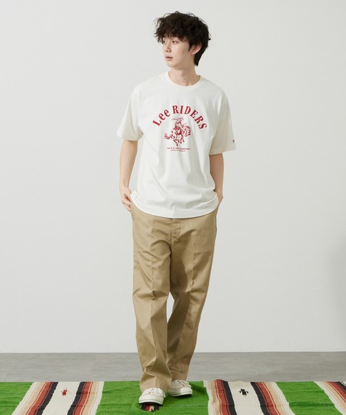 Lee（リー）の「Lee/リー LeeライダースフラッシャープリントTシャツ（Tシャツ/カットソー・メンズ・レッド/ホワイト/チャコール・SMALL/MEDIUM/LARGE/X-LARGE）」の21枚目の写真