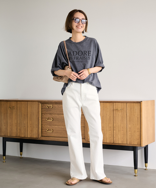 FRAMeWORK（フレームワーク）の「A POINT/アポワン MALALA（かごバッグ・レディース・ネイビー/アイボリー・FREE）」の3枚目の写真