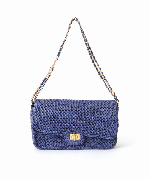 FRAMeWORK（フレームワーク）の「A POINT/アポワン MALALA（かごバッグ・レディース・ネイビー/アイボリー・FREE）」の17枚目の写真