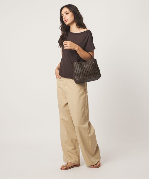 green label relaxing（グリーンレーベルリラクシング）の「メッシュワンハンドルバッグ（ショルダーバッグ・レディース・ブラック/シルバー/ブラウン系・FREE）」の8枚目の写真