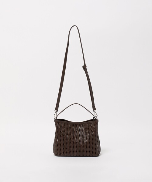 green label relaxing（グリーンレーベルリラクシング）の「メッシュワンハンドルバッグ（ショルダーバッグ・レディース・ブラック/シルバー/ブラウン系・FREE）」の10枚目の写真