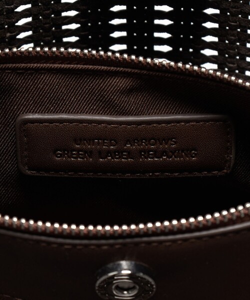 green label relaxing（グリーンレーベルリラクシング）の「メッシュワンハンドルバッグ（ショルダーバッグ・レディース・ブラック/シルバー/ブラウン系・FREE）」の21枚目の写真