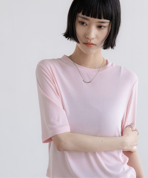 LOWRYS FARM(ローリーズファーム)の「フィブリル5S 638391(Tシャツ/カットソー・レディース・ピンク/ブラック/アイボリー/グレー・FREE)」の4枚目の写真