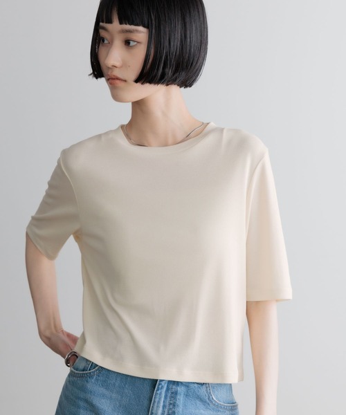 LOWRYS FARM(ローリーズファーム)の「フィブリル5S 638391(Tシャツ/カットソー・レディース・ピンク/ブラック/アイボリー/グレー・FREE)」の2枚目の写真