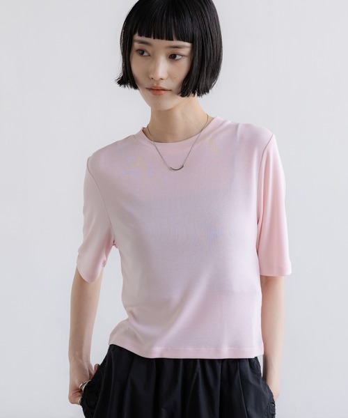 LOWRYS FARM(ローリーズファーム)の「フィブリル5S 638391(Tシャツ/カットソー・レディース・ピンク/ブラック/アイボリー/グレー・FREE)」の18枚目の写真