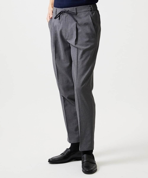 MICHEL KLEIN HOMME (ミッシェルクランオム)の「9分丈セミイージースラックスパンツ(スラックス・メンズ・ブラック/ダークグレー・MEDIUM/LARGE/X-LARGE)」の2枚目の写真