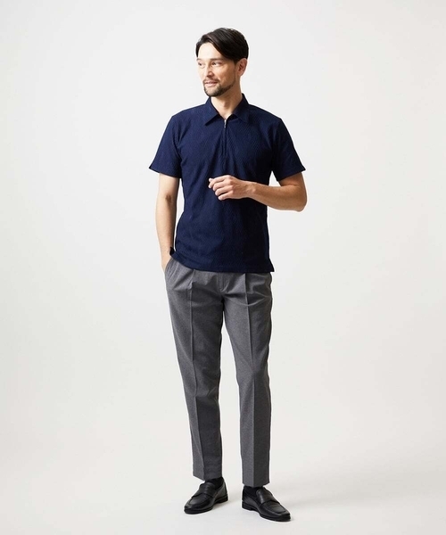 MICHEL KLEIN HOMME (ミッシェルクランオム)の「9分丈セミイージースラックスパンツ(スラックス・メンズ・ブラック/ダークグレー・MEDIUM/LARGE/X-LARGE)」の14枚目の写真