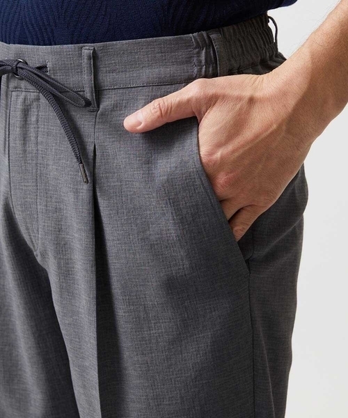 MICHEL KLEIN HOMME (ミッシェルクランオム)の「9分丈セミイージースラックスパンツ(スラックス・メンズ・ブラック/ダークグレー・MEDIUM/LARGE/X-LARGE)」の8枚目の写真