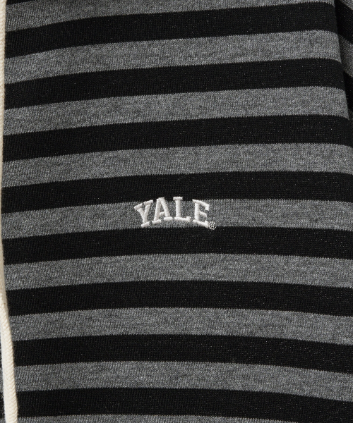 YALE(イェール)の「スモールアーチストライプフードジップアップ_グレー(パーカー・レディース・その他・X-SMALL/SMALL/MEDIUM/LARGE/X-LARGE)」の3枚目の写真