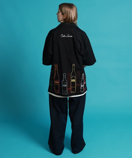 JACKROSE(ジャックローズ)の「YOIDORE 酒ボトル 刺繍シャツ(シャツ/ブラウス・メンズ・ブラック・M/L/XL)」の19枚目の写真