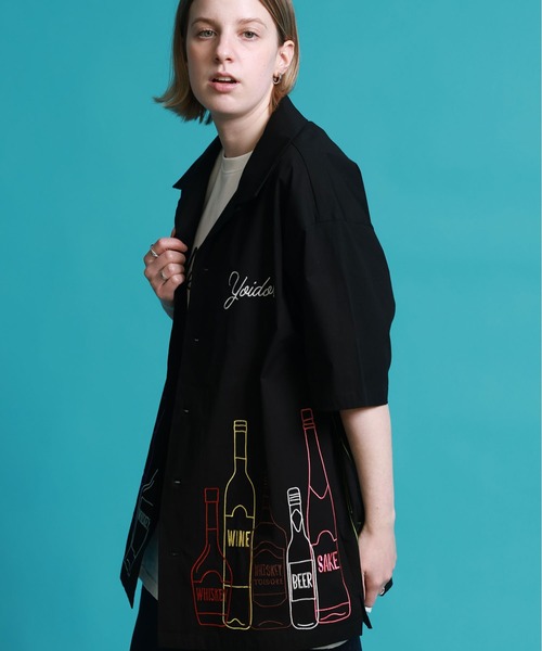 JACKROSE(ジャックローズ)の「YOIDORE 酒ボトル 刺繍シャツ(シャツ/ブラウス・メンズ・ブラック・M/L/XL)」の15枚目の写真