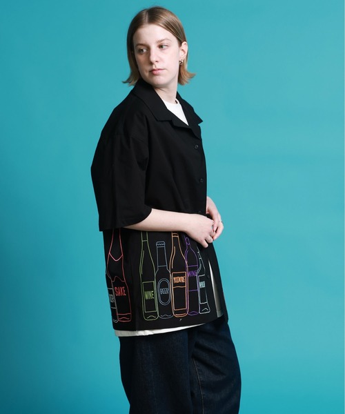 JACKROSE(ジャックローズ)の「YOIDORE 酒ボトル 刺繍シャツ(シャツ/ブラウス・メンズ・ブラック・M/L/XL)」の13枚目の写真