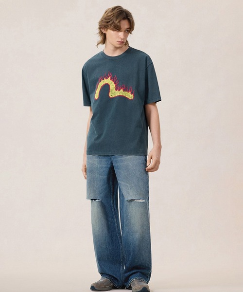 EVISU（エヴィス）の「EJ, BOLD SEAGULL S/S TEE（Tシャツ/カットソー・メンズ・ネイビー・LARGE/MEDIUM）」の6枚目の写真