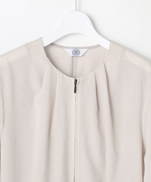 J.PRESS Ladies(J.プレス レディス)の「【季節の変わり目に】アキハ BREEZE COOL ノーカラー ブルゾン(ブルゾン・レディース・ライトグレー系/グレー系/ブラウン系・XS)」の17枚目の写真