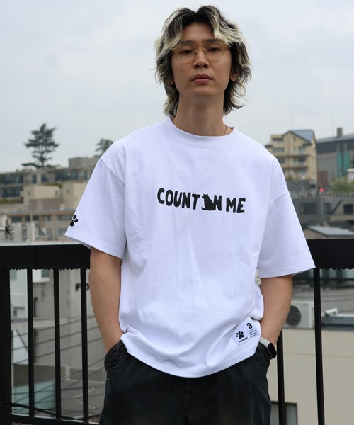 JACKROSE(ジャックローズ)の「JE-Back/DOG&CAT.Nikukyu-SSTEE(Tシャツ/カットソー・メンズ・ホワイト/ブラック系2/ホワイト系2/ブラック・S/M/L)」の2枚目の写真