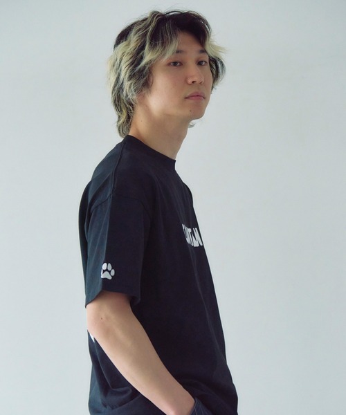 JACKROSE(ジャックローズ)の「JE-Back/DOG&CAT.Nikukyu-SSTEE(Tシャツ/カットソー・メンズ・ホワイト/ブラック系2/ホワイト系2/ブラック・S/M/L)」の6枚目の写真