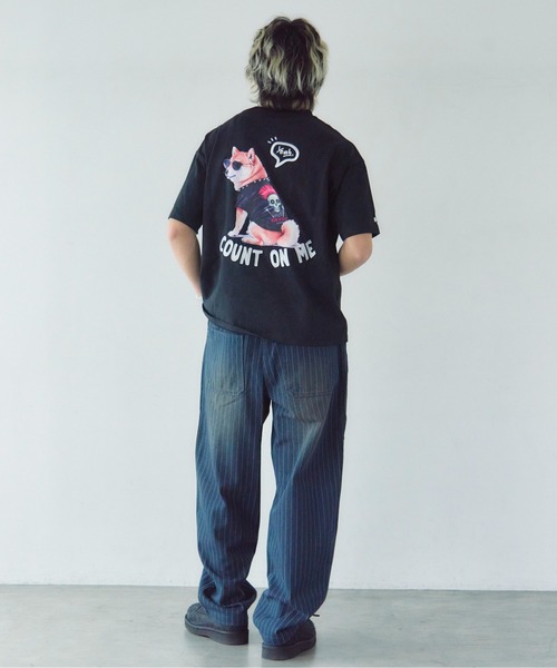 JACKROSE(ジャックローズ)の「JE-Back/DOG&CAT.Nikukyu-SSTEE(Tシャツ/カットソー・メンズ・ホワイト/ブラック系2/ホワイト系2/ブラック・S/M/L)」の17枚目の写真