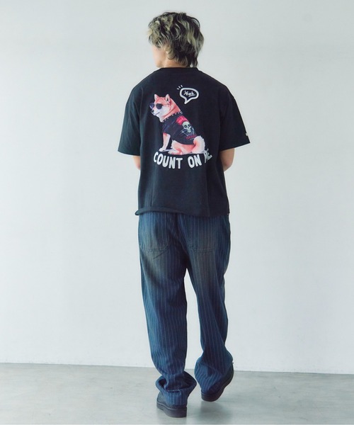 JACKROSE(ジャックローズ)の「JE-Back/DOG&CAT.Nikukyu-SSTEE(Tシャツ/カットソー・メンズ・ホワイト/ブラック系2/ホワイト系2/ブラック・S/M/L)」の18枚目の写真