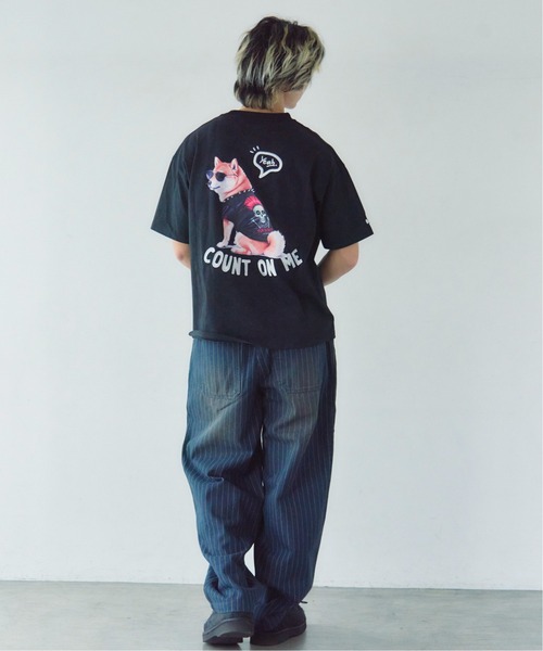JACKROSE(ジャックローズ)の「JE-Back/DOG&CAT.Nikukyu-SSTEE(Tシャツ/カットソー・メンズ・ホワイト/ブラック系2/ホワイト系2/ブラック・S/M/L)」の19枚目の写真
