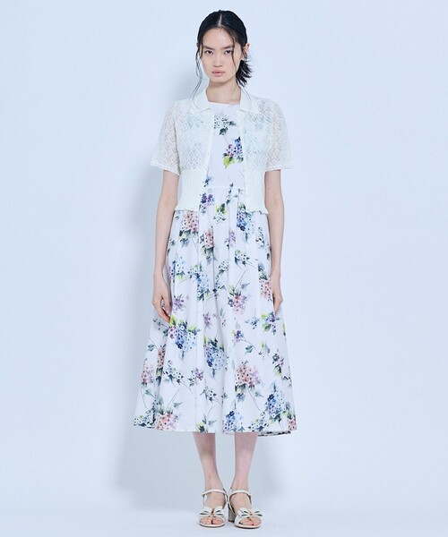 TOCCA（トッカ）の「SPIDER LACE KNIT レースニットカーディガン（カーディガン/ボレロ・レディース・アイボリー系/ブラック系・SMALL/MEDIUM）」の15枚目の写真