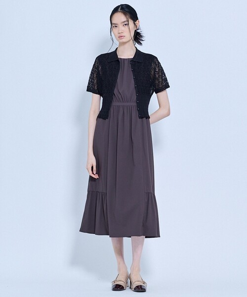 TOCCA（トッカ）の「SPIDER LACE KNIT レースニットカーディガン（カーディガン/ボレロ・レディース・アイボリー系/ブラック系・SMALL/MEDIUM）」の18枚目の写真
