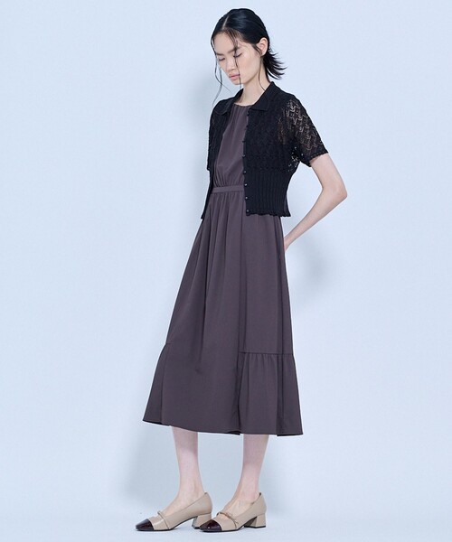 TOCCA（トッカ）の「SPIDER LACE KNIT レースニットカーディガン（カーディガン/ボレロ・レディース・アイボリー系/ブラック系・SMALL/MEDIUM）」の19枚目の写真