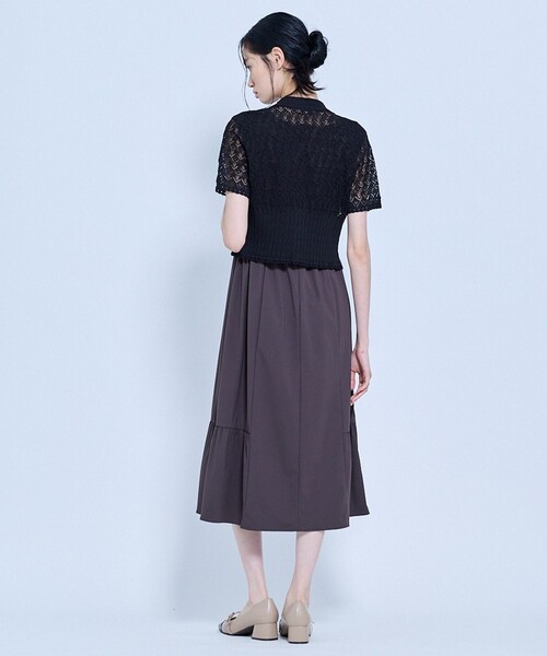 TOCCA（トッカ）の「SPIDER LACE KNIT レースニットカーディガン（カーディガン/ボレロ・レディース・アイボリー系/ブラック系・SMALL/MEDIUM）」の20枚目の写真