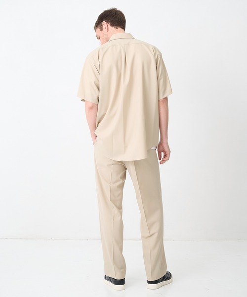 markaware（マーカウェア）の「【MARKAWARE/マーカウェア】ONE TUCK TAPERED EASY PANTS/【軽涼ウール】/オーガニックウール2/80トロピカル / ワンタックテーパードイージーパンツ（スラックス・メンズ・ブラック/ベージュ・1/2/3）」の8枚目の写真