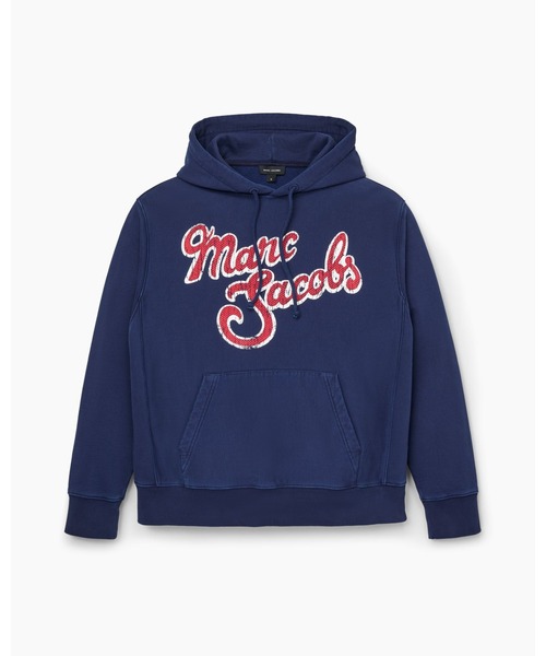 MARC JACOBS(マークジェイコブス)の「【NEW】MARC LOGO HOODIE/マーク ロゴ フーディー(パーカー・レディース・ネイビー・M/S/XS)」の2枚目の写真