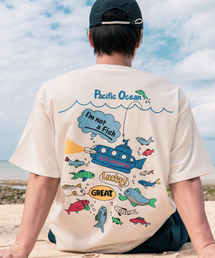 BIGWAVE COLLECTIVE（ビッグウェーブコレクティブ）の「アイムナットフィッシュ 半袖Tシャツ (オフホワイト)（Tシャツ/カットソー）」