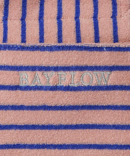 BAYFLOW（ベイフロー）の「[500mlペットボトルが入る]パイルスクエアミニロゴトート（トートバッグ・レディース・ピンク/ベージュ/ライトブルー・FREE）」の12枚目の写真