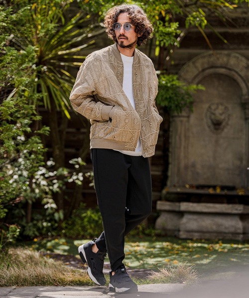 CAMBIO（カンビオ）の「mj11603-Native Inspired Pattern Zip Up Jacket ジップアップブルゾン(PF-262-007)（ブルゾン・メンズ・グレー/カーキ・M/L）」の8枚目の写真
